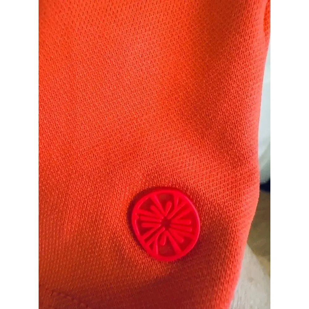 NWT $108 Lilly Pulitzer Imara Polo Mizner Red Large UPF 50+ Novelty Buttons - Picture 5 of 8
